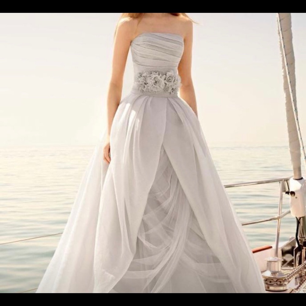 White by Vera Wang Textured Organza Wedding Dress